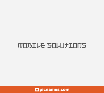 Mobile Solutions